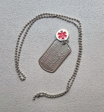 Dogtag epilepsie RVS