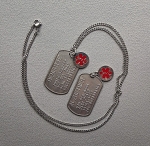 Dogtag alzheimer of dementie RVS incl. medische bedel 