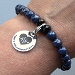 Niet reanimeren armband 8 mm kunststof kralen met bedel op uw maat gemaakt   