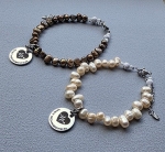 Niet reanimeren armband parels met bedel op uw maat gemaakt 