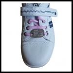 Shoe tag geponst rose of zilver 4 regels 