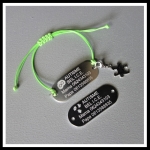 Armband Autisme gegraveerd met bedel