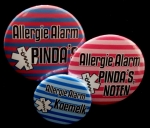 Allergie alarm buttons, 4 stuks 