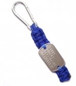 Paracord sleutelhanger dogtag mini RVS