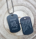 Dogtag sterrenbeeld chinees en naam 