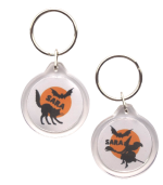 Sleutelhanger met naam model halloween diverse designs  