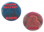 Buttons met naam model Sint of Piet per stuk 