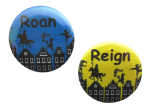Button met naam model "Op het dak diverse kleuren 5cm 