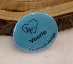 Button verpleegkundige hartslagteken 1 stuk 5cm of 7,5cm