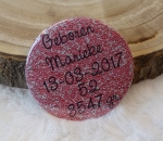 Buttons met naam model "geboorte", per stuk 5 of 7,5cm