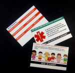 Sos wallet medical ID Card 2 designs