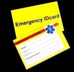 Sos wallet medical ID Card