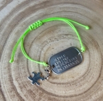 Armband SOS alle maten verstelbaar RVS met bedel puzzelstukje