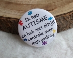 button Autisme buttons, 4 stuks 5cm