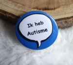 Medische button tekstwolkje eigen tekst 5cm