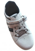 Shoe tag zilver klein aluminium