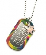 Dogtag autisme RVS met bedel