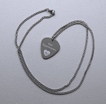 Niet reanimeren penning guitar pick 2-zijde gravure