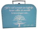 Herinneringskoffertje tree of life gepersonaliseerd diverse kleuren 