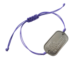 Armband SOS voor kinderen verstelbaar RVS model dogtag mini