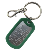 Dogtag sleutelhanger set compleet 