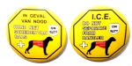 Hulphond hond niet scheiden van baas button 1 stuk 5cm