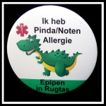 Button medisch kinderen diverse designs eigen tekst 5cm of 7,5 cm per stuk 