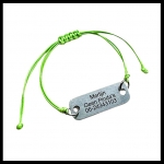 Armband SOS voor kinderen zilver aluminium gegraveerd 
