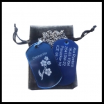 Dogtag Alzheimer of Dementie 2-zijde gravure kleur met RVS ketting