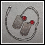 Dogtag alzheimer of dementie RVS incl. medische bedel 
