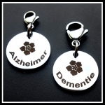 Alzheimer/Dementie bedel RVS aan slotje