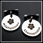 Alzheimer/Dementie bedel RVS aan speldje