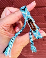 Bohemian armband met gegraveerde tag