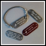 Armband gegraveerd eigen tekst