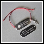 Armband medisch gegraveerd 2-zijde gravure