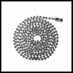 Ketting voor Dog Tag zilver ALUMINIUM lichtgewicht 70 cm  