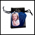 Dogtag met foto en gegraveerde tekst 