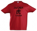 Kinder t-shirt bedrukt met naam en chinees sterrenbeeld 