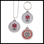 Allergie ketting diabetes 1 of 2  2-zijde 