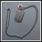 Dogtag Niet Reanimeren RVS incl. medische bedel 