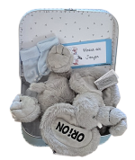 Geboortekoffertje met kraamcadeau's nr. 4 diverse knuffels