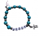 Kindersieraden: meisjes armband met naam model "sealife"  