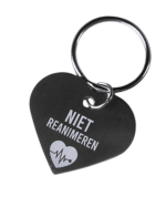 Niet reanimeren sleutelhanger hart