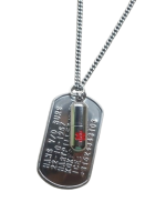 Dogtag medisch incl. rvs pillenkokertje aan rvs ketting 