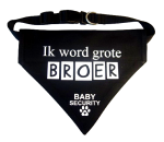 Honden bandana bedrukt met grote broer of zus