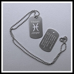 Dogtag sterrenbeeld zodiac en naam  