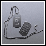 Dogtag sterrenbeeld chinees en naam 