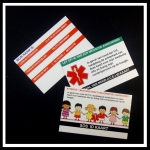 Sos wallet medical ID Card 2 designs
