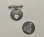 Niet reanimeren penning 2-zijde gravure 