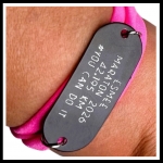 Tekstarmband eigen tekst tieners en volwassenen wikkelarmband 
